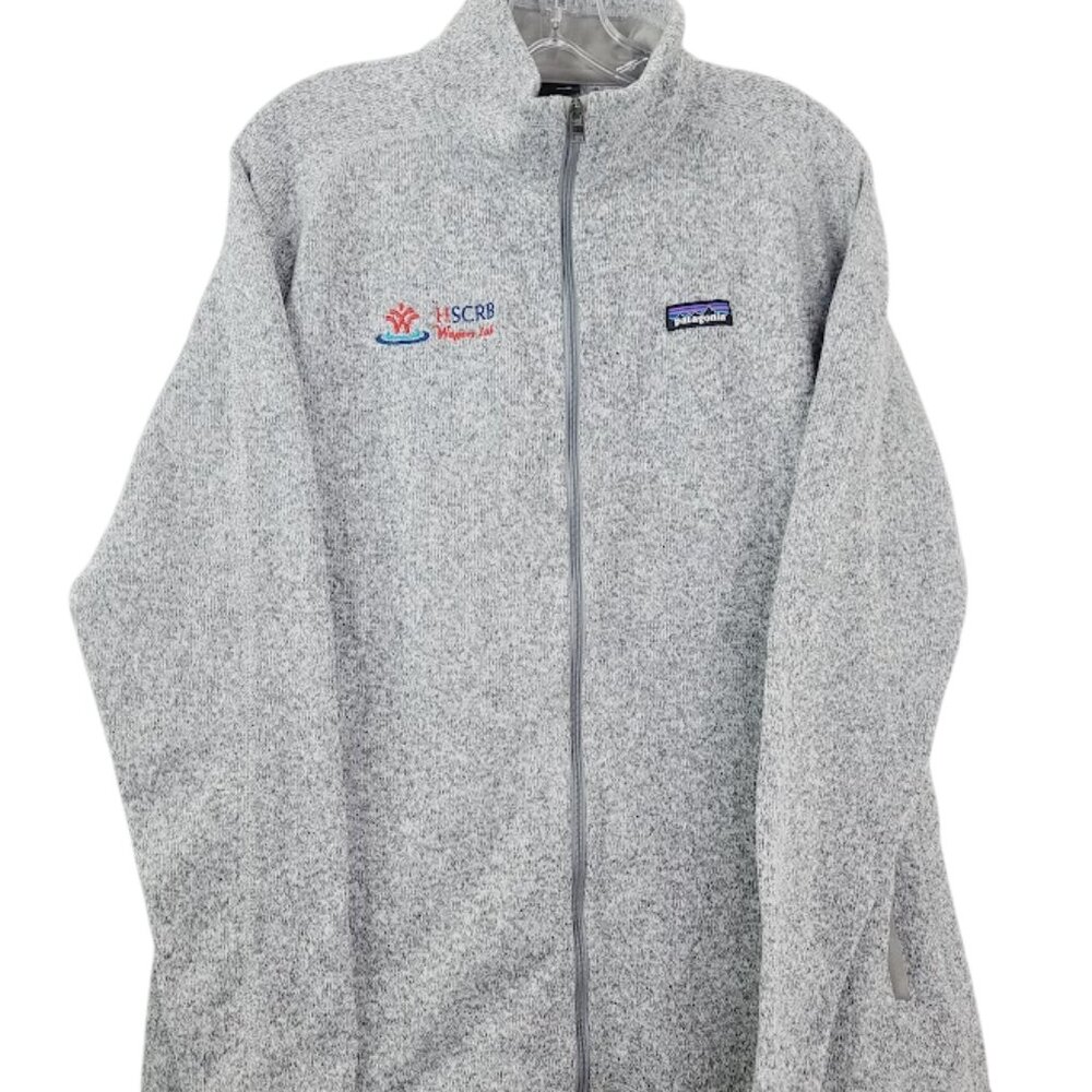 Patagonia Men's Gray Heather Long‎ Sleeve Thermal Full Zip Fleece Jacket Size XL